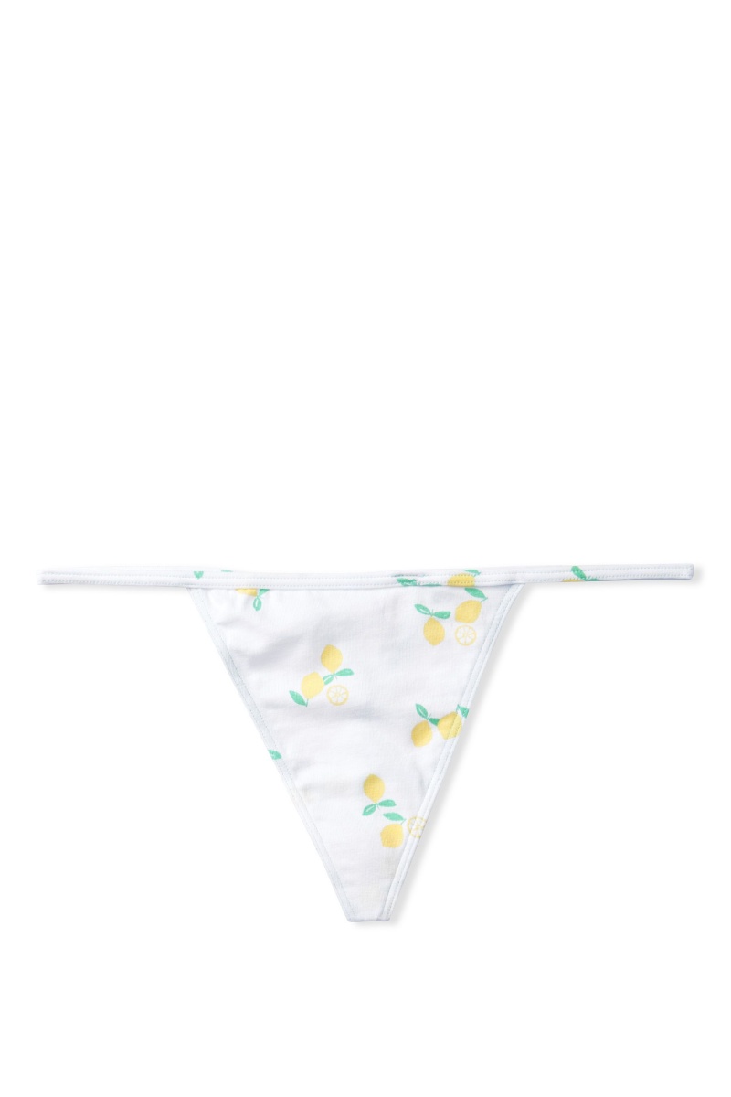 Victoria's Secret Stretch Bavlnene No Show Tanga Knickers Pruhované | UFVMJ-1207