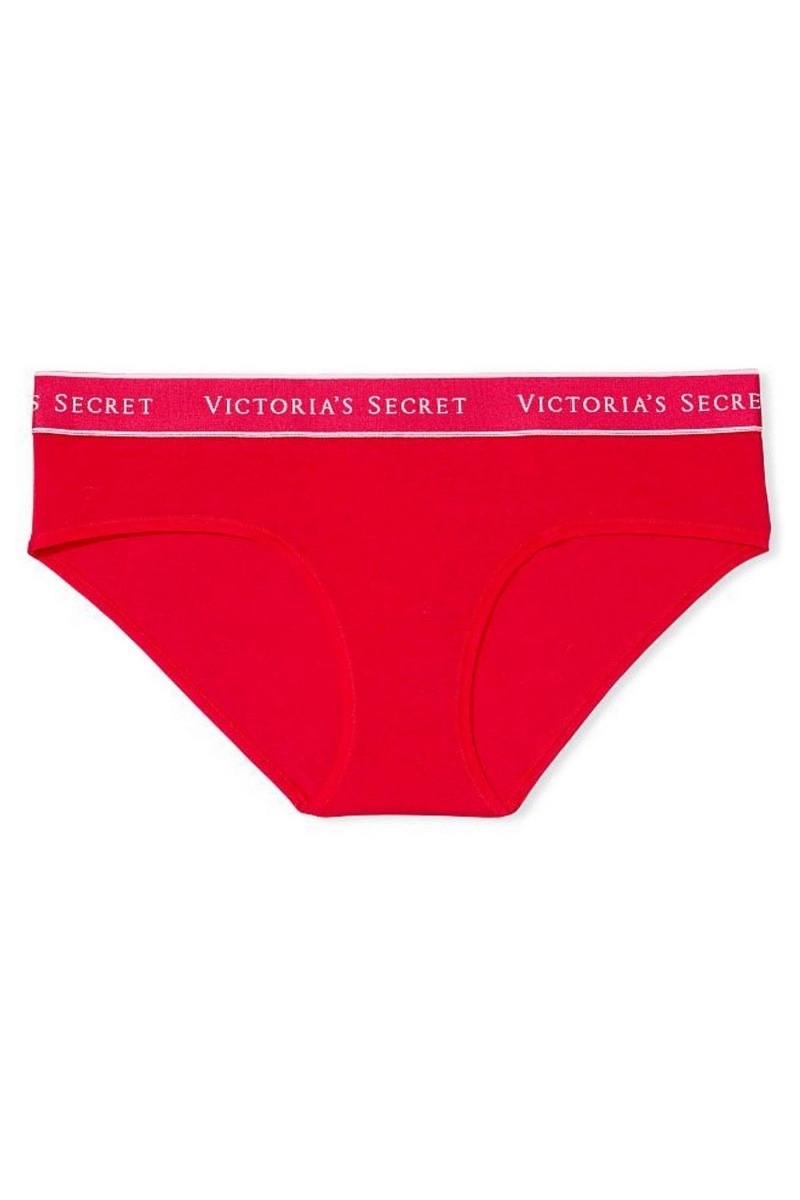 Victoria's Secret Stretch Bavlnene Stretch Bavlnene Logo Pásom Hipster Knickers Modre | SINOX-0279