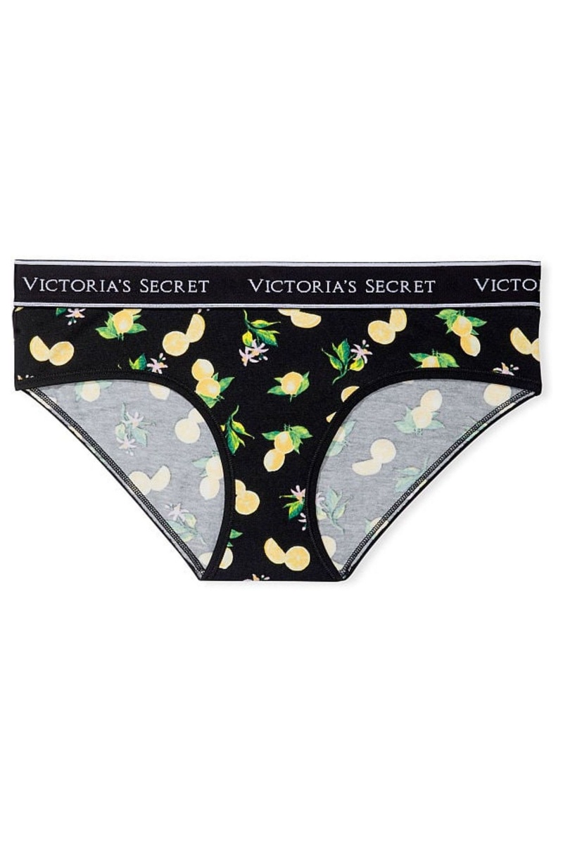 Victoria's Secret Stretch Bavlnene Stretch Bavlnene Logo Pásom Hipster Knickers Modre | NFTRU-5813