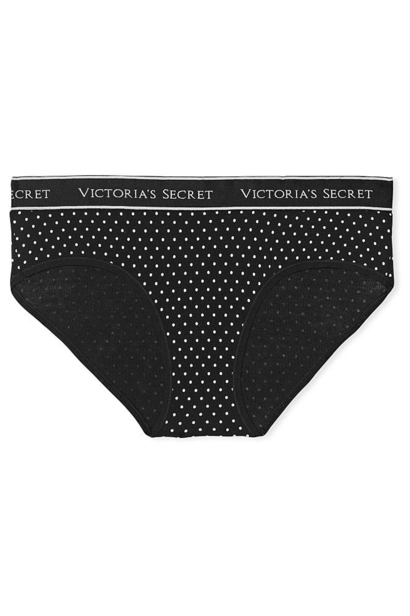 Victoria's Secret Stretch Bavlnene Stretch Bavlnene Logo Pásom Hipster Knickers Modre | OPUCX-6534