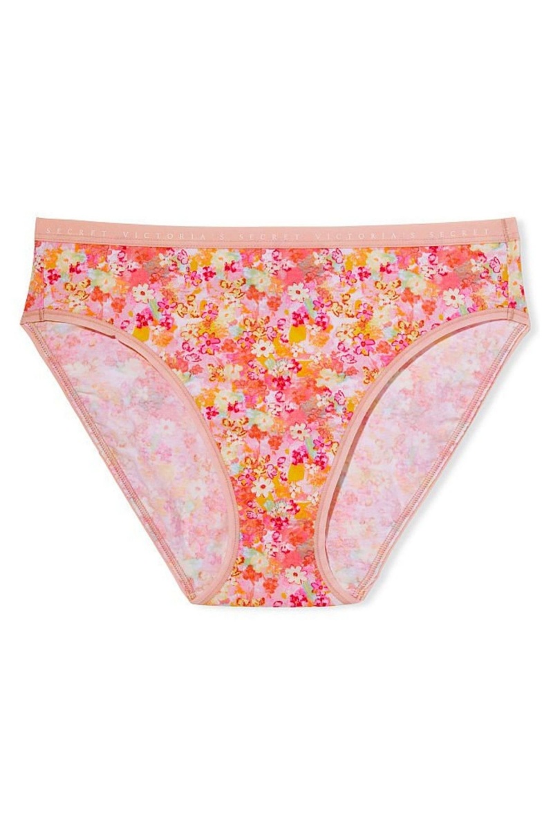 Victoria's Secret Stretch Bavlnene Stretch Bavlnene High Leg Brief Knickers Čierne | GRTIB-4152