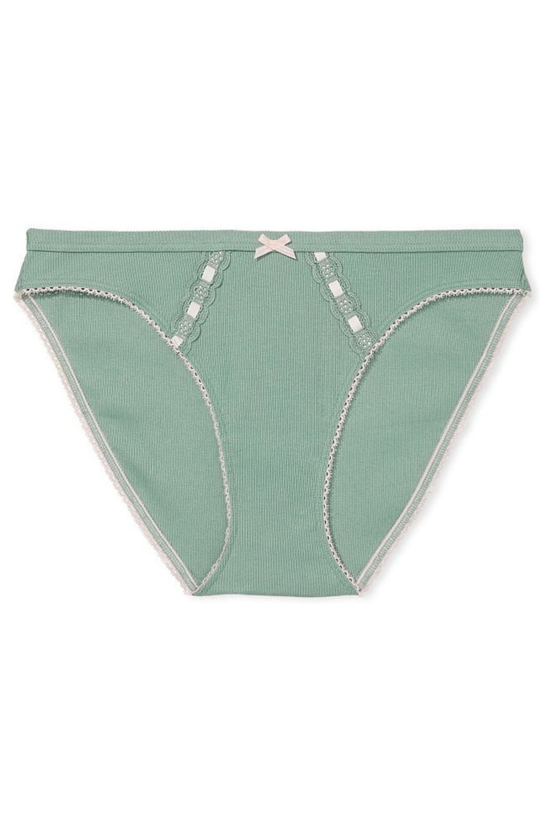 Victoria's Secret Stretch Bavlnene Stretch Bavlnene Bikiny Knickers Modre | IYHTV-9834