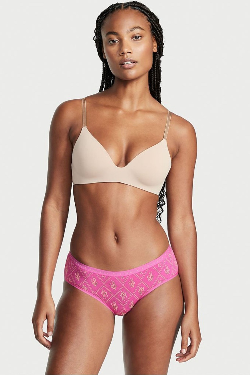 Victoria\'s Secret Stretch Bavlnene Stretch Bavlnene Hiphugger Panty Čierne | KNEWV-1726