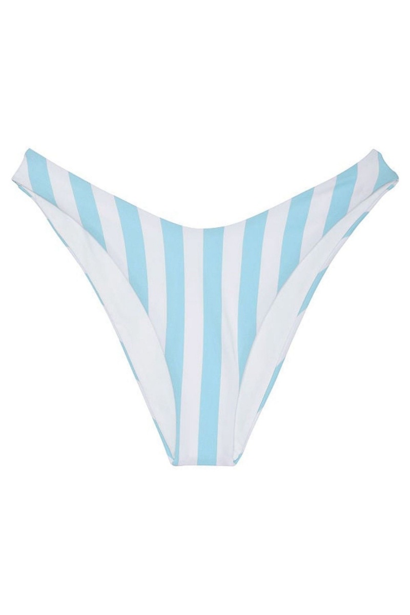 Victoria's Secret Swim Bikiny Bottom Modre Pruhované | IPZYH-7192