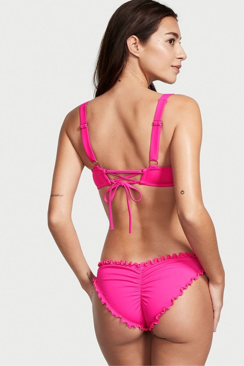 Victoria's Secret Swim Bikiny Top Ruzove | EYXRI-9634