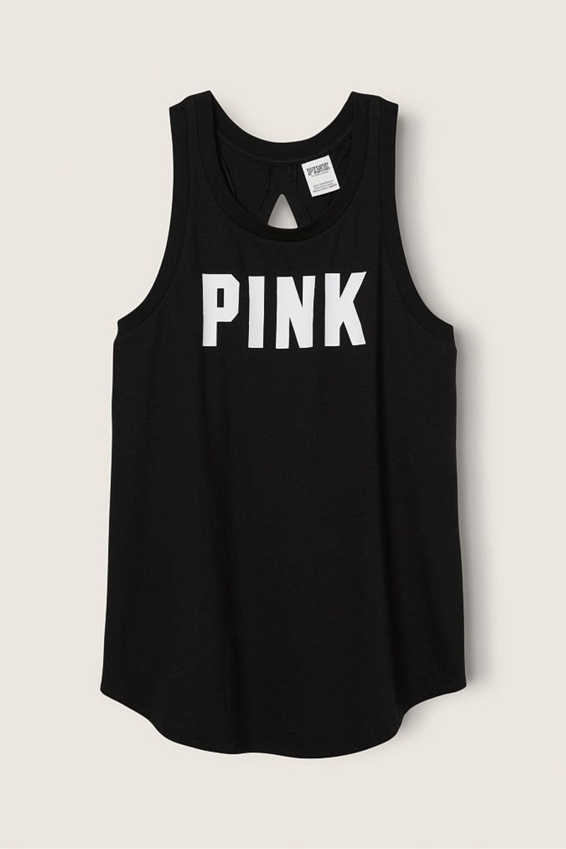 Victoria's Secret Tank Top Čierne | XLMJU-3520