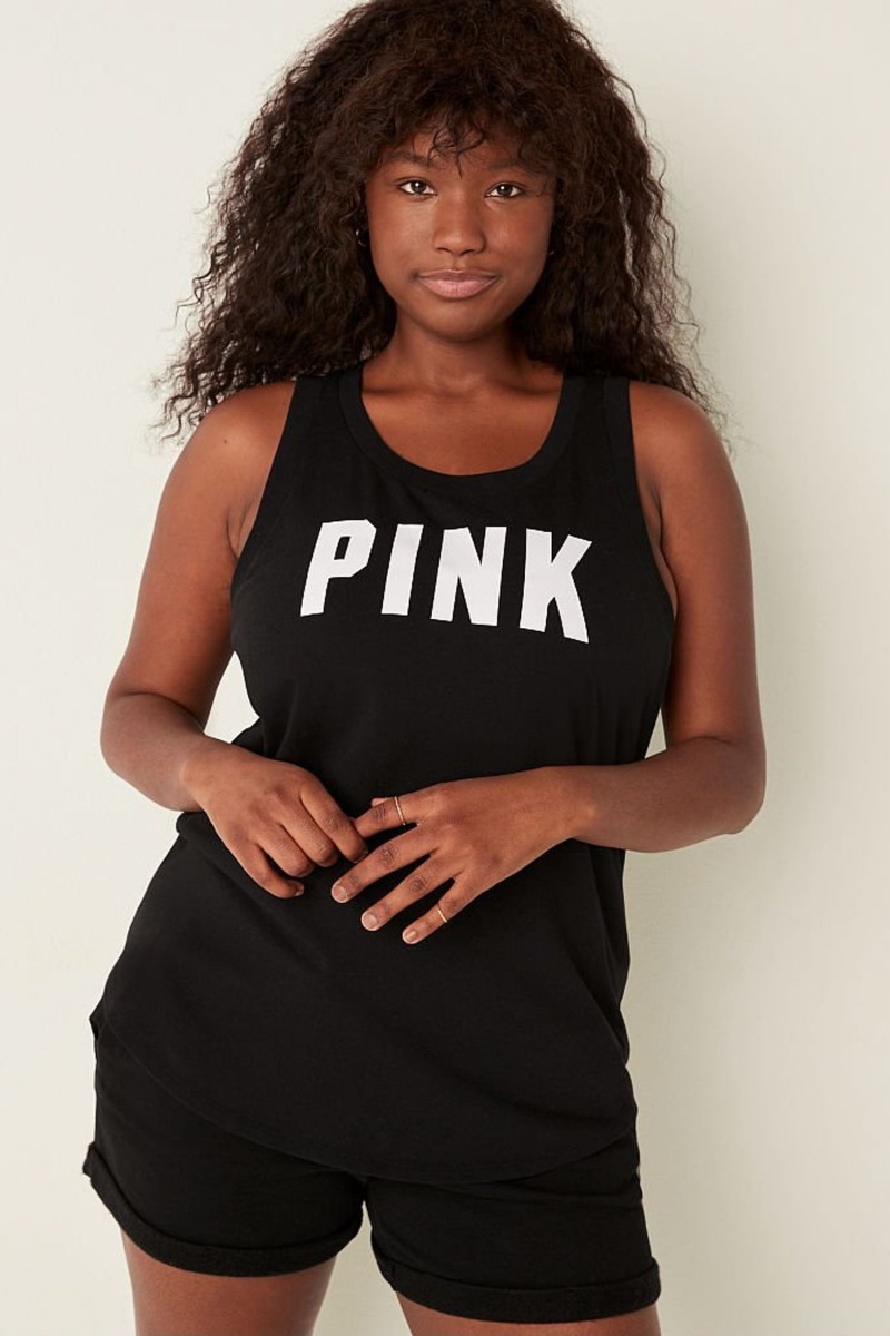 Victoria\'s Secret Tank Top Čierne | XLMJU-3520