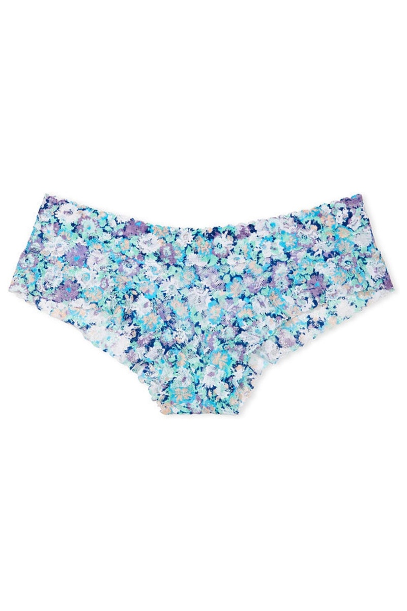 Victoria's Secret The Lacie Cipkovane Cheeky Knickers Zelene | KFNYE-4306