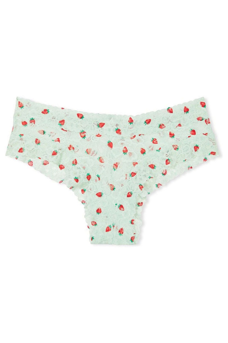 Victoria's Secret The Lacie Cipkovane Cheeky Knickers Zelene | BYEQV-4716