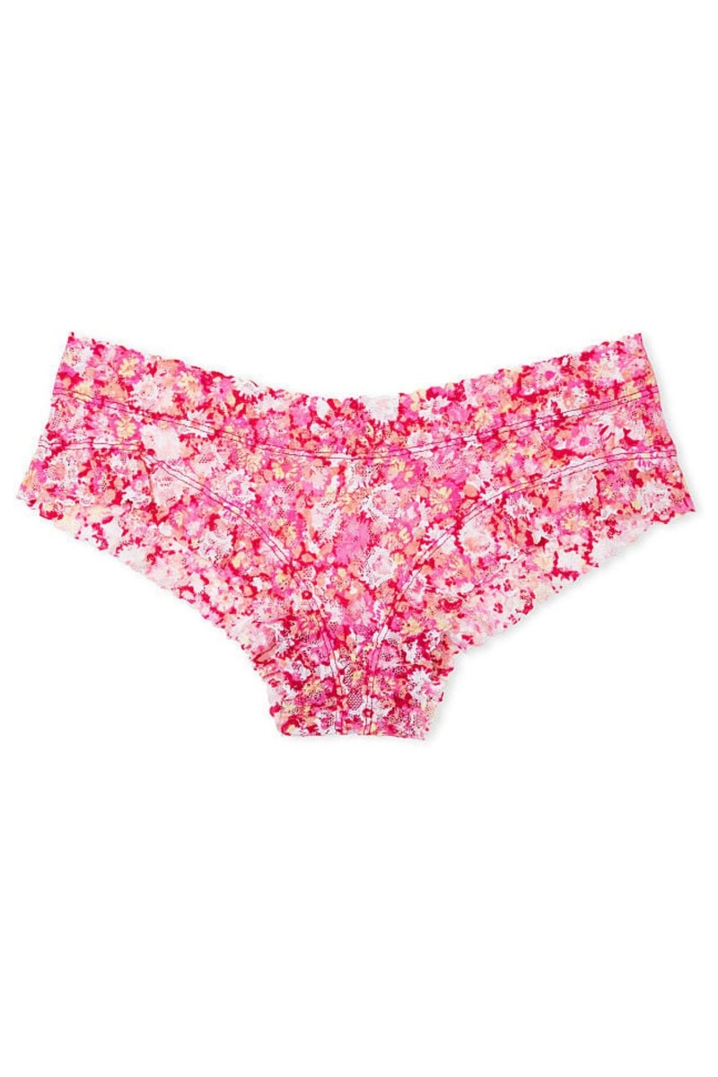 Victoria's Secret The Lacie Cipkovane Cheeky Knickers Zelene | BTYFO-8295