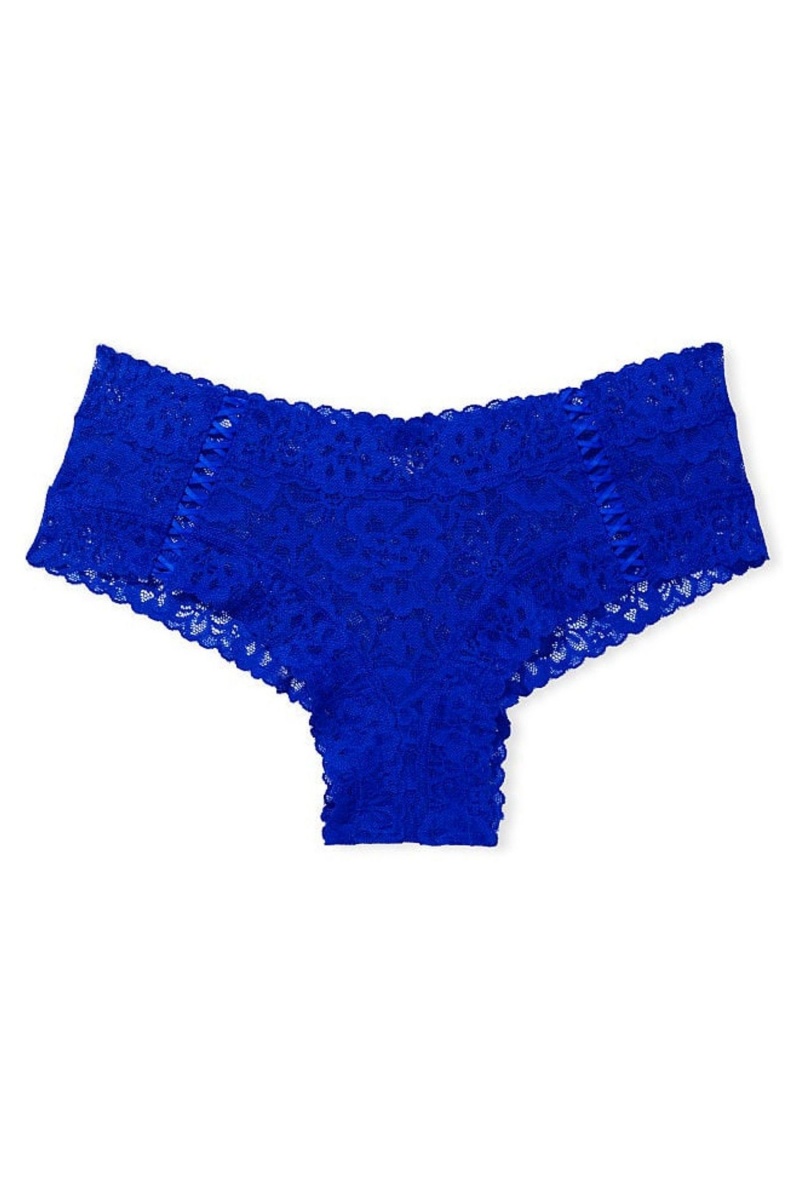 Victoria's Secret The Lacie Cipkovane Cheeky Knickers Modre | XDSJK-0182