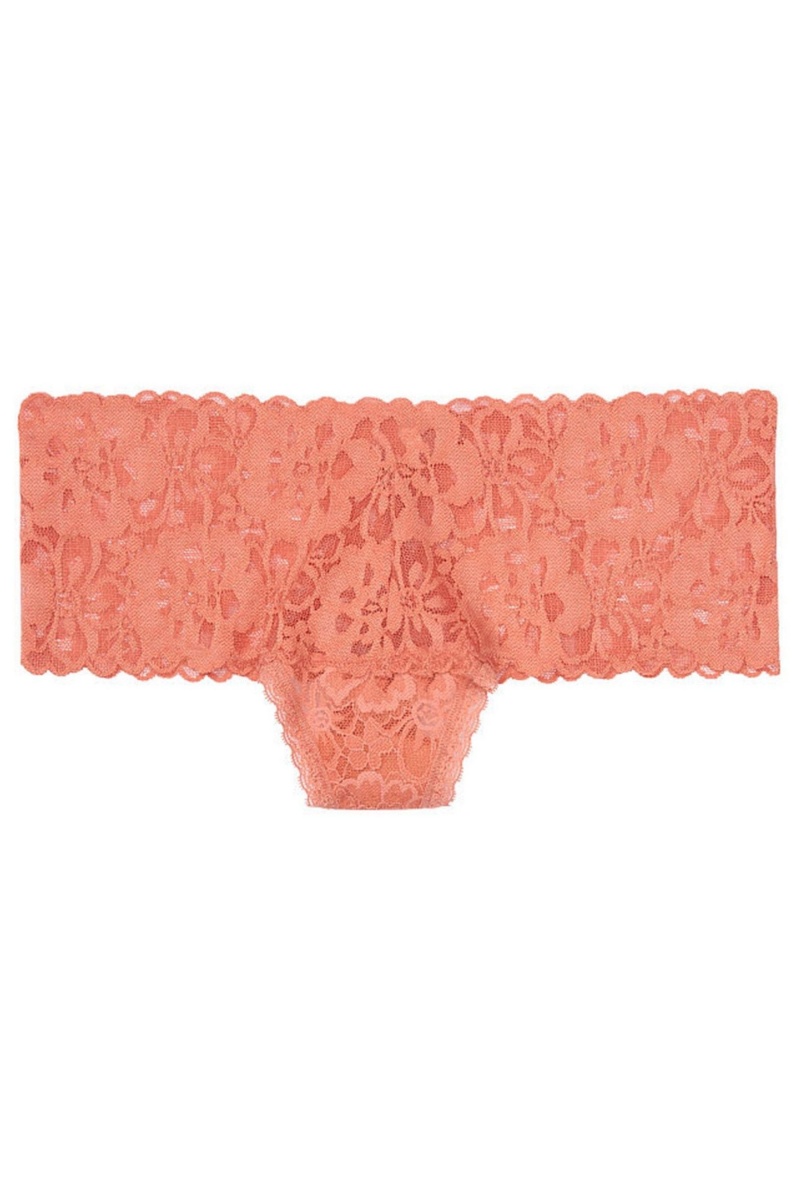 Victoria's Secret The Lacie Cipkovane Siroke Topanky Band Tanga Panty Ruzove | GJLNY-3752