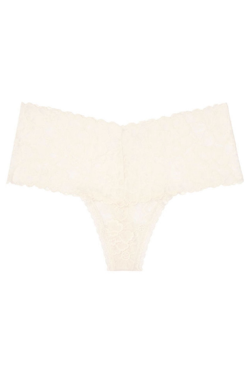 Victoria's Secret The Lacie Cipkovane Siroke Topanky Band Tanga Panty Ruzove | IUVYM-1982