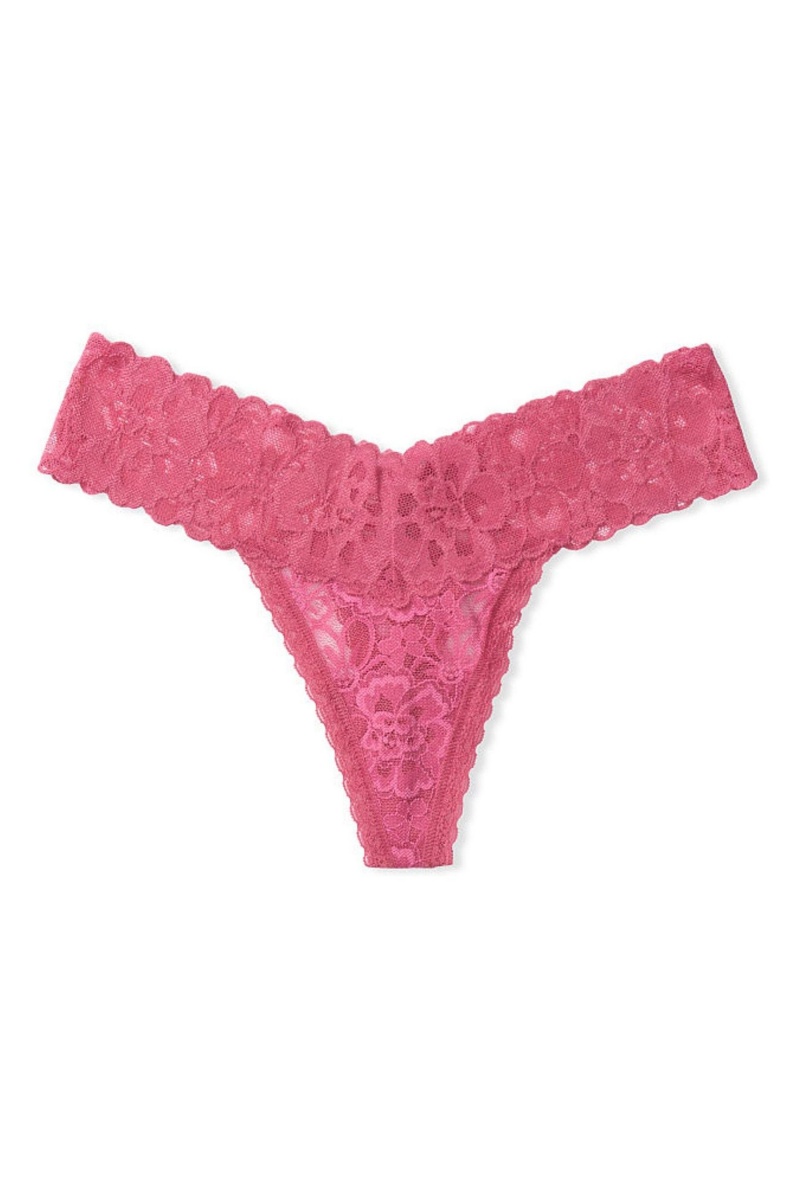 Victoria's Secret The Lacie Cipkovane Tanga Knickers Modre | TDGLY-4039