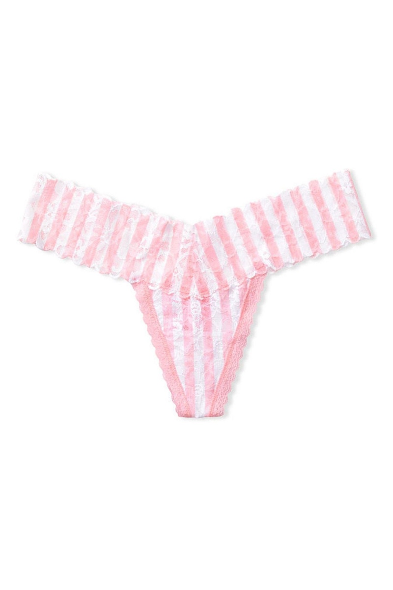 Victoria's Secret The Lacie Cipkovane Tanga Knickers Modre | VHDEZ-7328