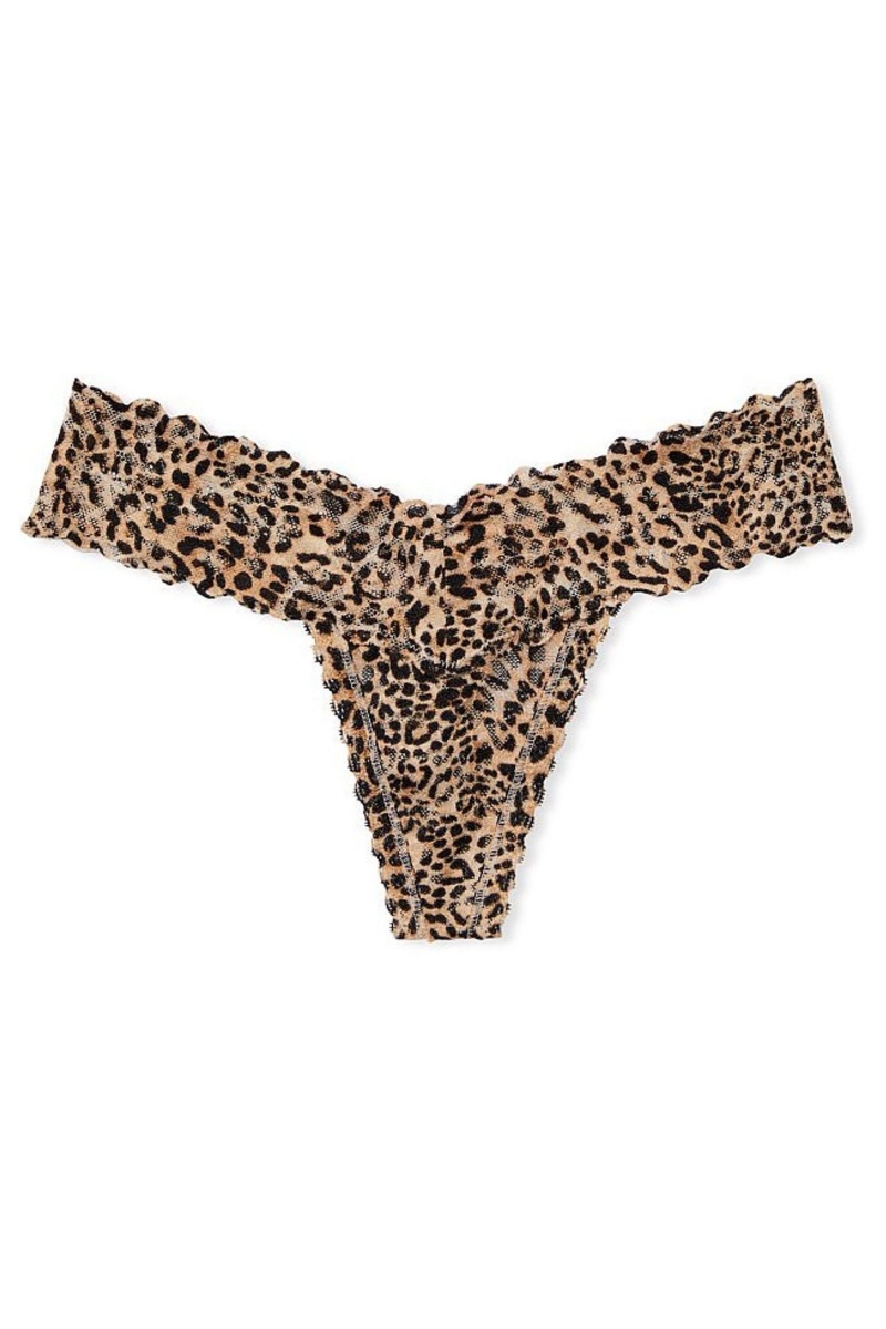 Victoria's Secret The Lacie Cipkovane Tanga Knickers Soft Sand Tie Dye Nude | NFZSR-7406