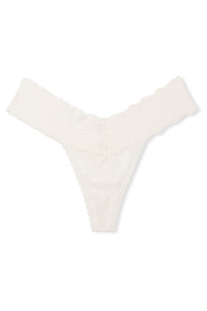 Victoria's Secret The Lacie Cipkovane Tanga Knickers Čierne | GTDYQ-6805