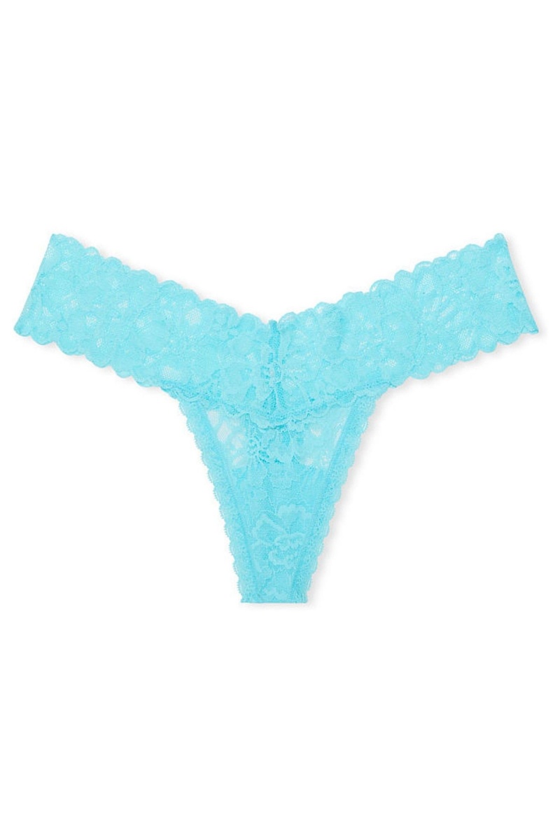 Victoria's Secret The Lacie Cipkovane Tanga Knickers Čierne | CMUOA-7280