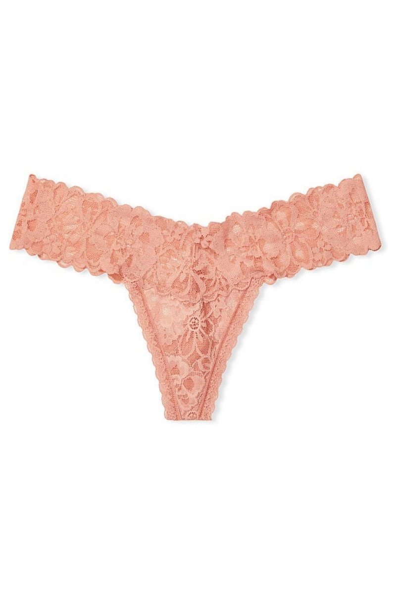 Victoria's Secret The Lacie Cipkovane Tanga Knickers Čierne | XHWAG-6713