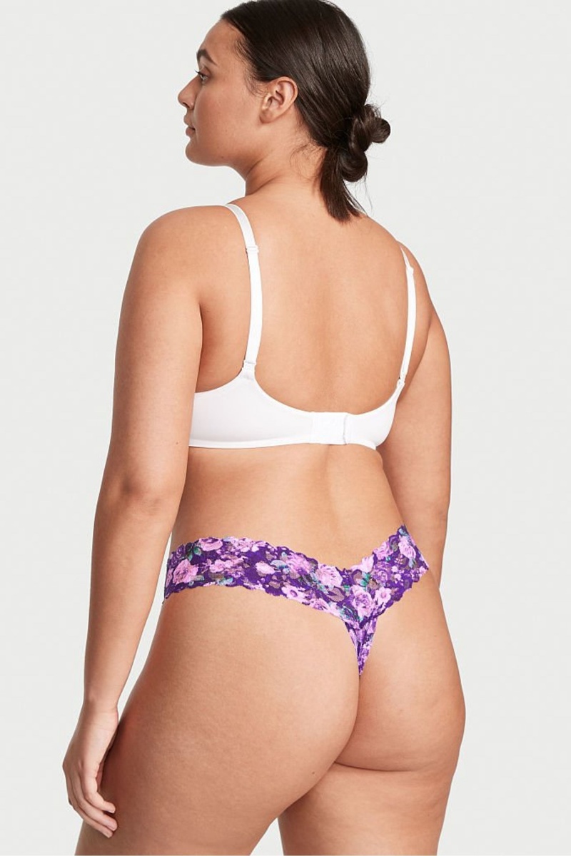 Victoria's Secret The Lacie Cipkovane Tanga Knickers Nachový | ZARHI-3504