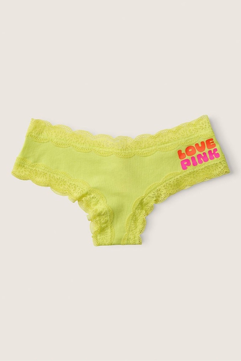 Victoria\'s Secret The Lacie Cipkovane Trim Cheeky Knickers Čierne | PHCEA-5386