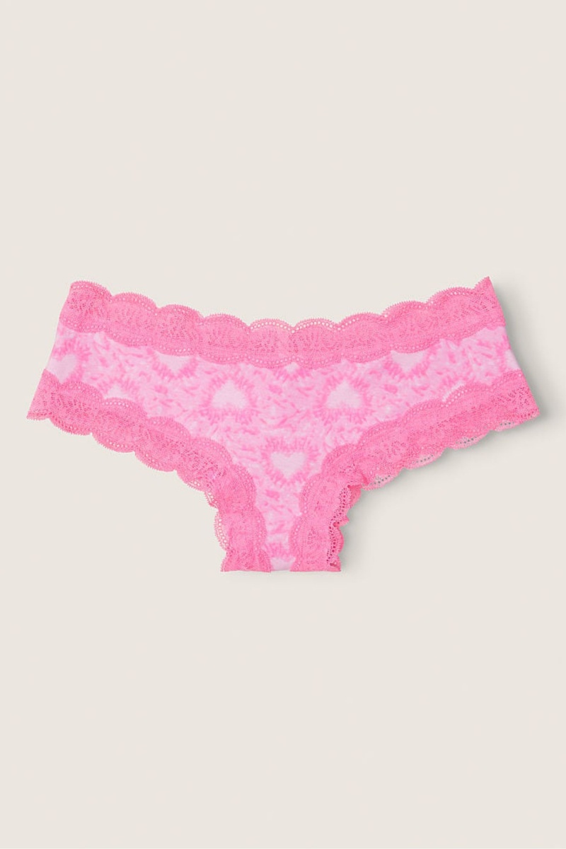 Victoria\'s Secret The Lacie Cipkovane Trim Cheeky Knickers Čierne | QZPRS-2075