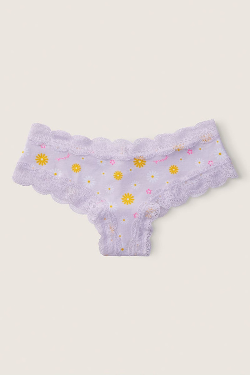 Victoria's Secret The Lacie Cipkovane Trim Cheeky Knickers Čierne | YTLFH-3627