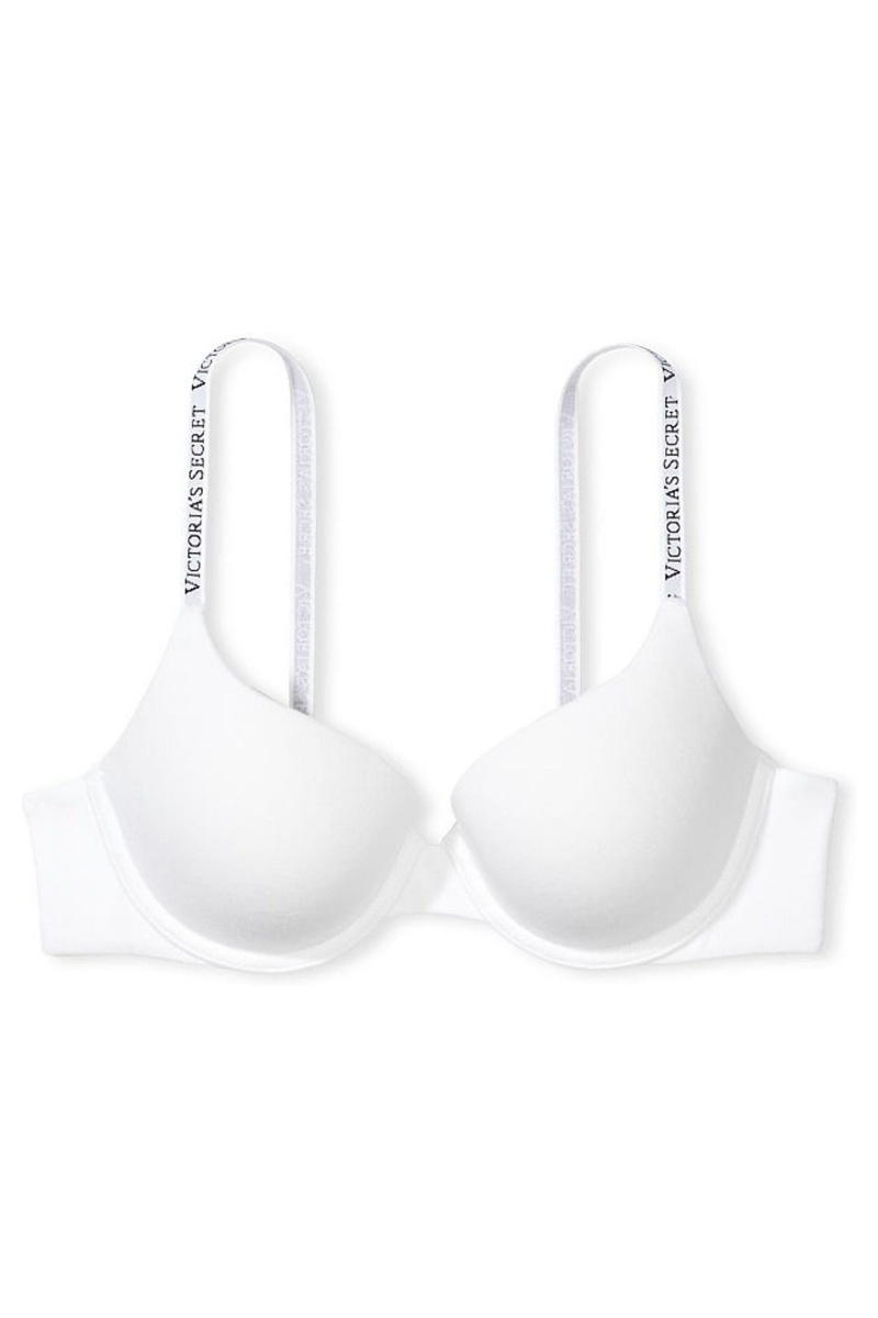 Victoria's Secret The T-Shirt Full Coverage Push Up Logo Bra Biele | GEXCY-5301