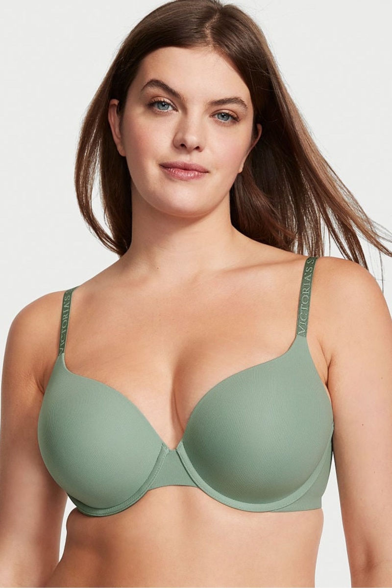 Victoria\'s Secret The T-Shirt Full Cup Push Up Smooth Bra Zelene | YMGEI-5871