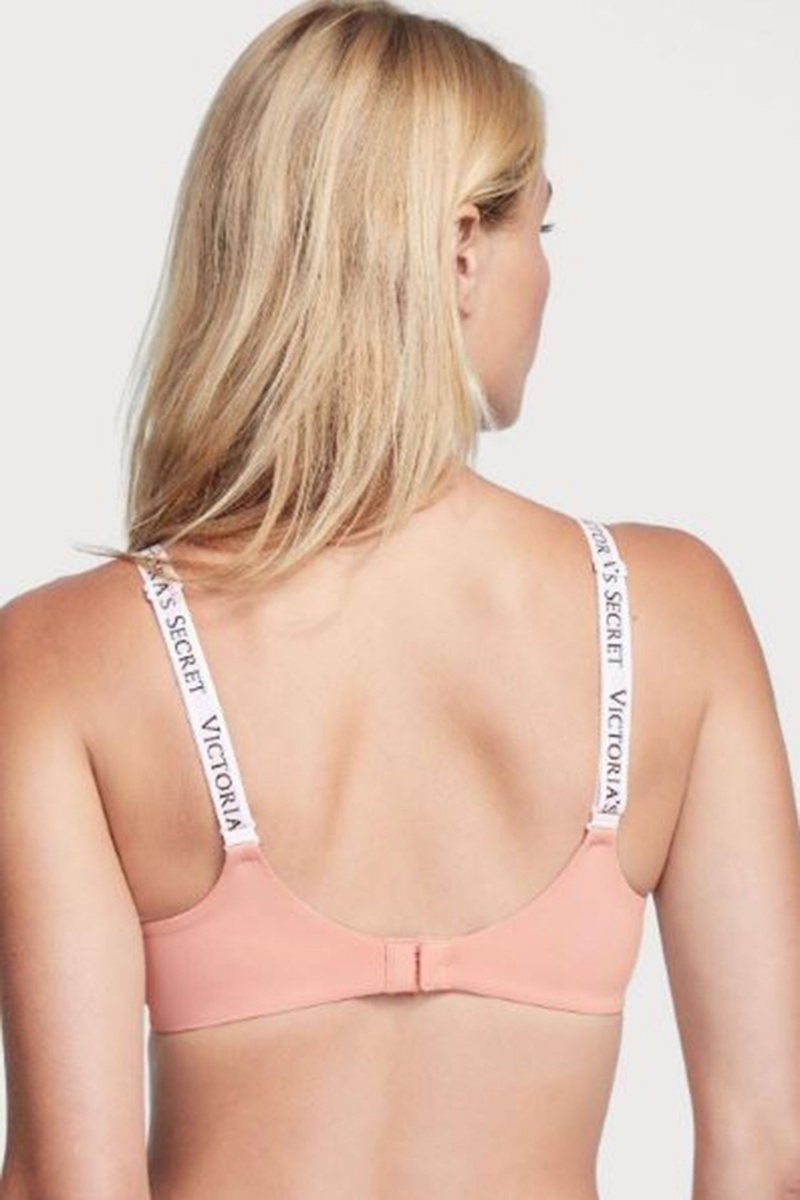 Victoria's Secret The T-Shirt Lightly Podsite Demi Logo Bra Ruzove Ruzove | XMTLB-2769