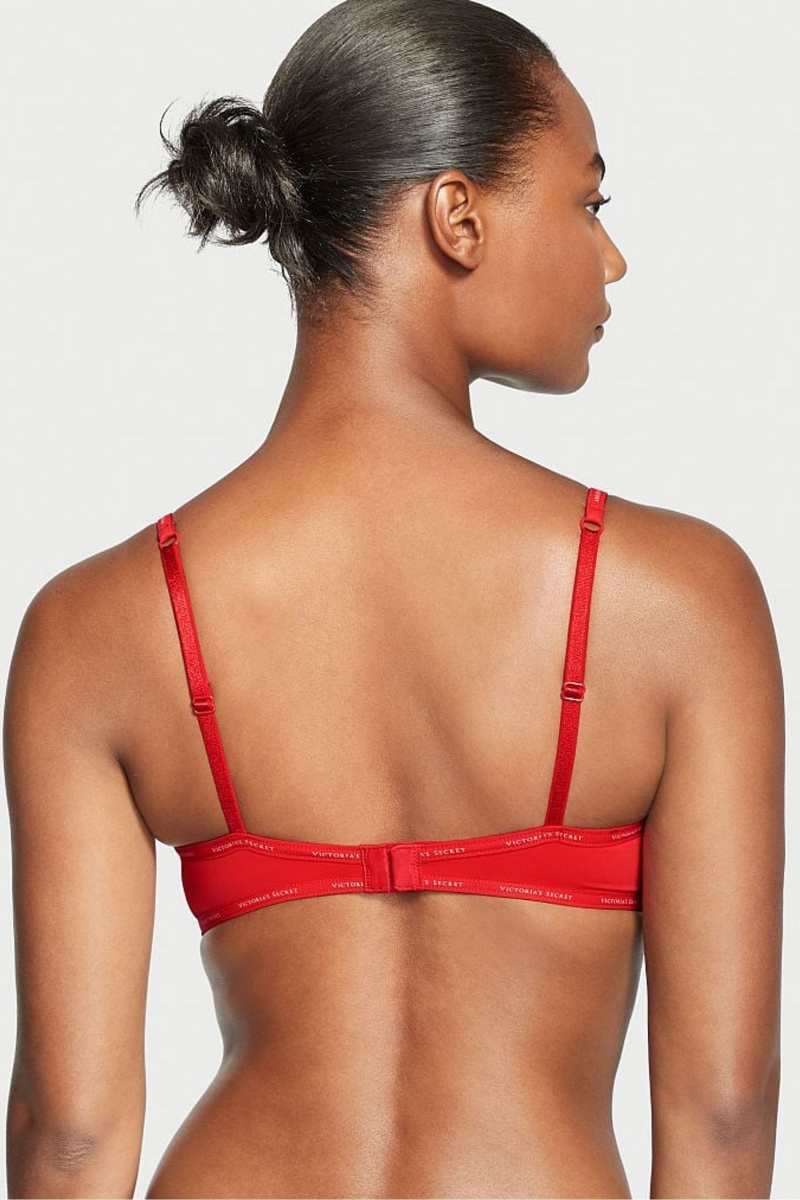 Victoria's Secret The T-Shirt Lightly Podsite Logo Remienkove Full Cup Bra Červené | VOFBT-5372