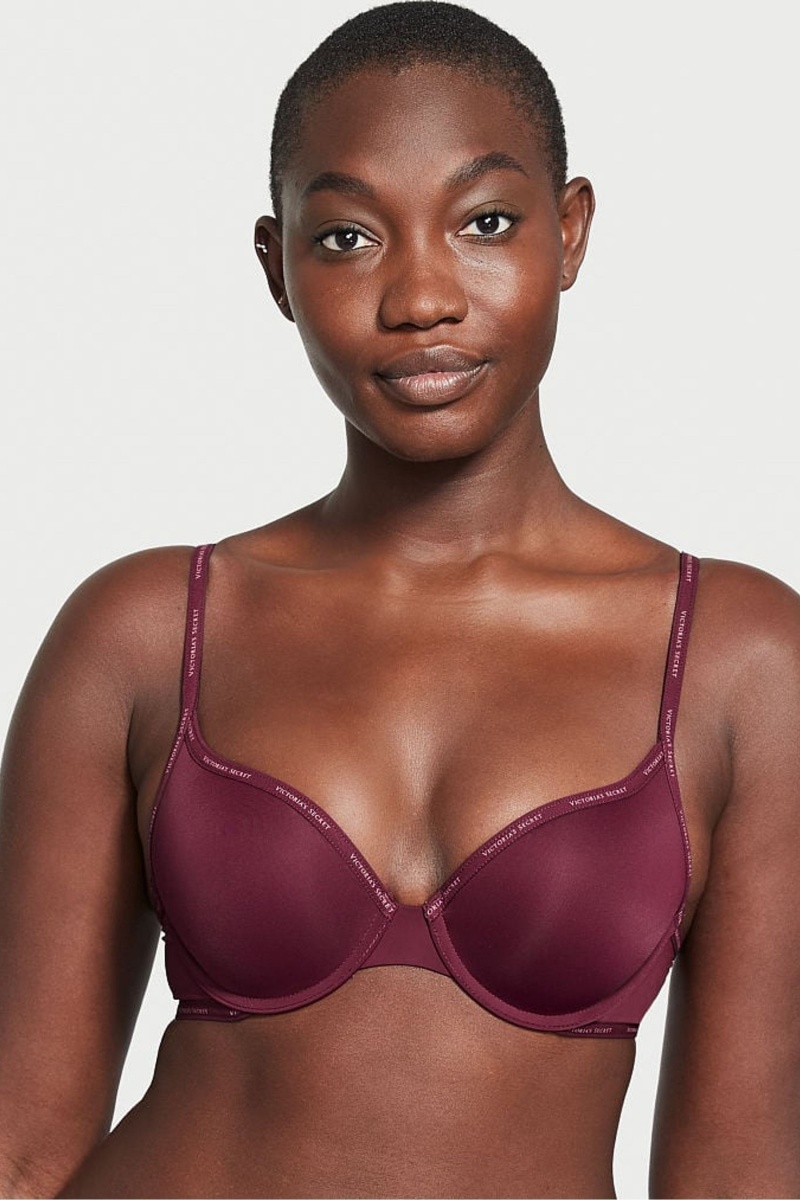 Victoria\'s Secret The T-Shirt Lightly Podsite Logo Remienkove Full Cup Bra Nachový | HRUSF-7023