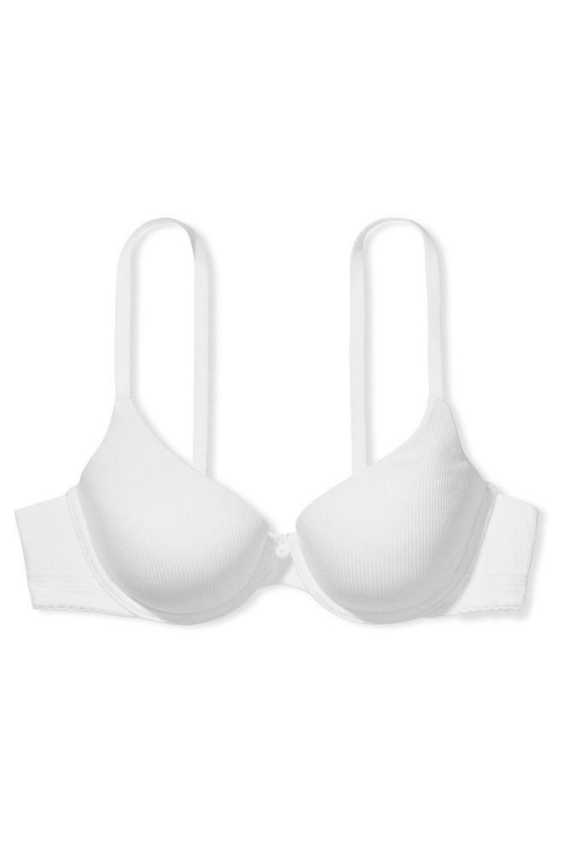 Victoria's Secret The T-Shirt Smooth Lightly Podsite T-Shirt Bra Biele | WVLHF-1329