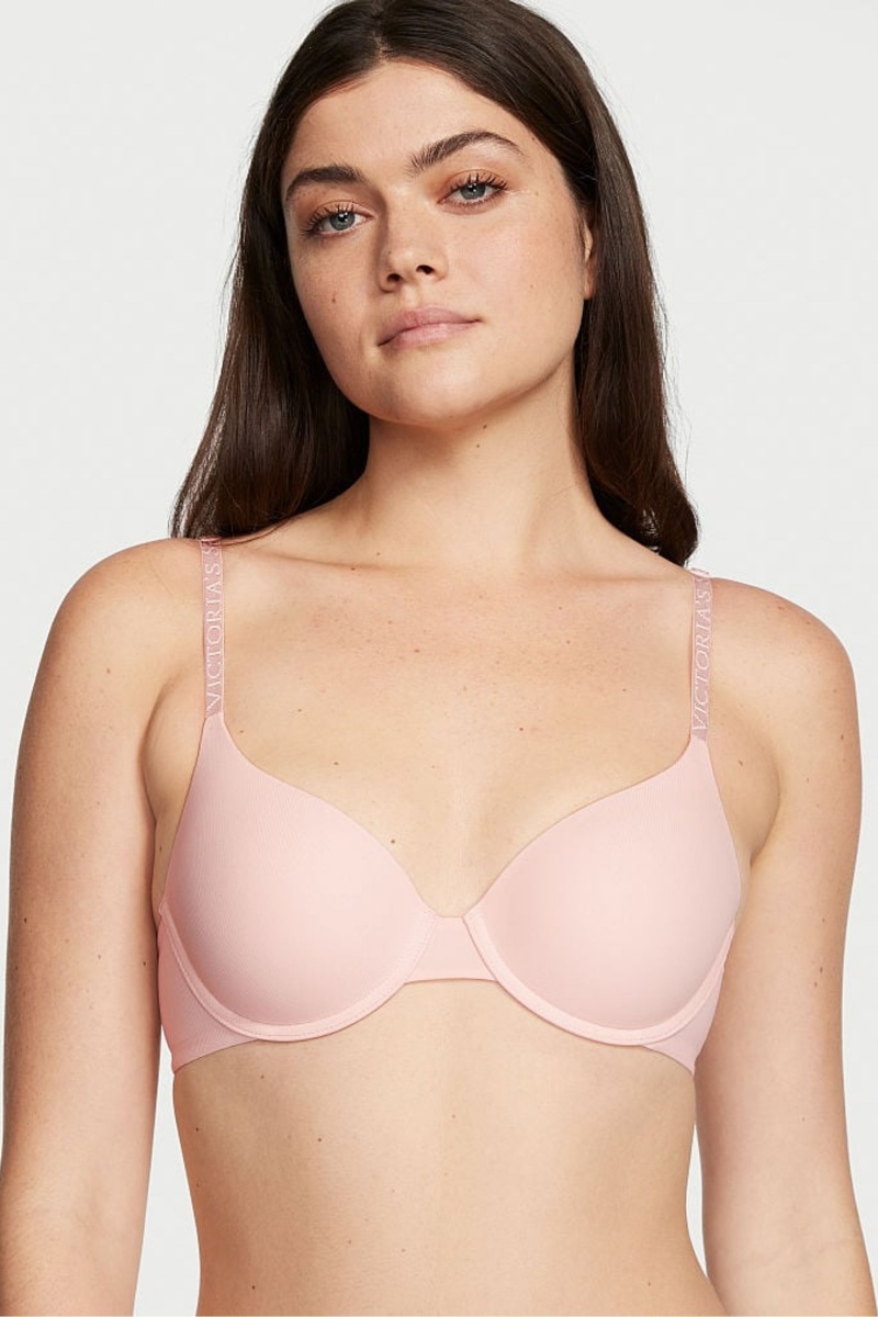 Victoria\'s Secret The T-Shirt Smooth Lightly Podsite T-Shirt Bra Ruzove | YTBOH-3416