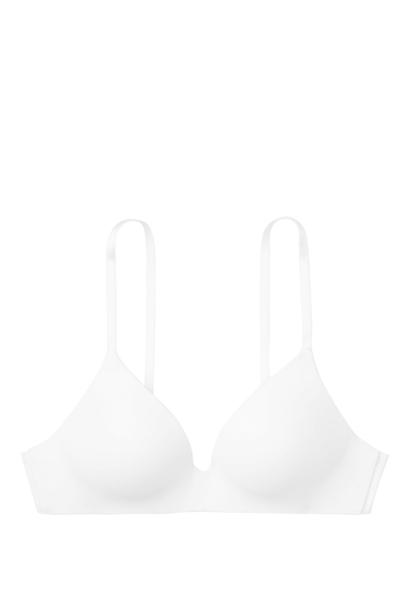 Victoria's Secret The T-Shirt Smooth Lightly Podsite Non Wired T-Shirt Bra Biele | ALIFE-9825