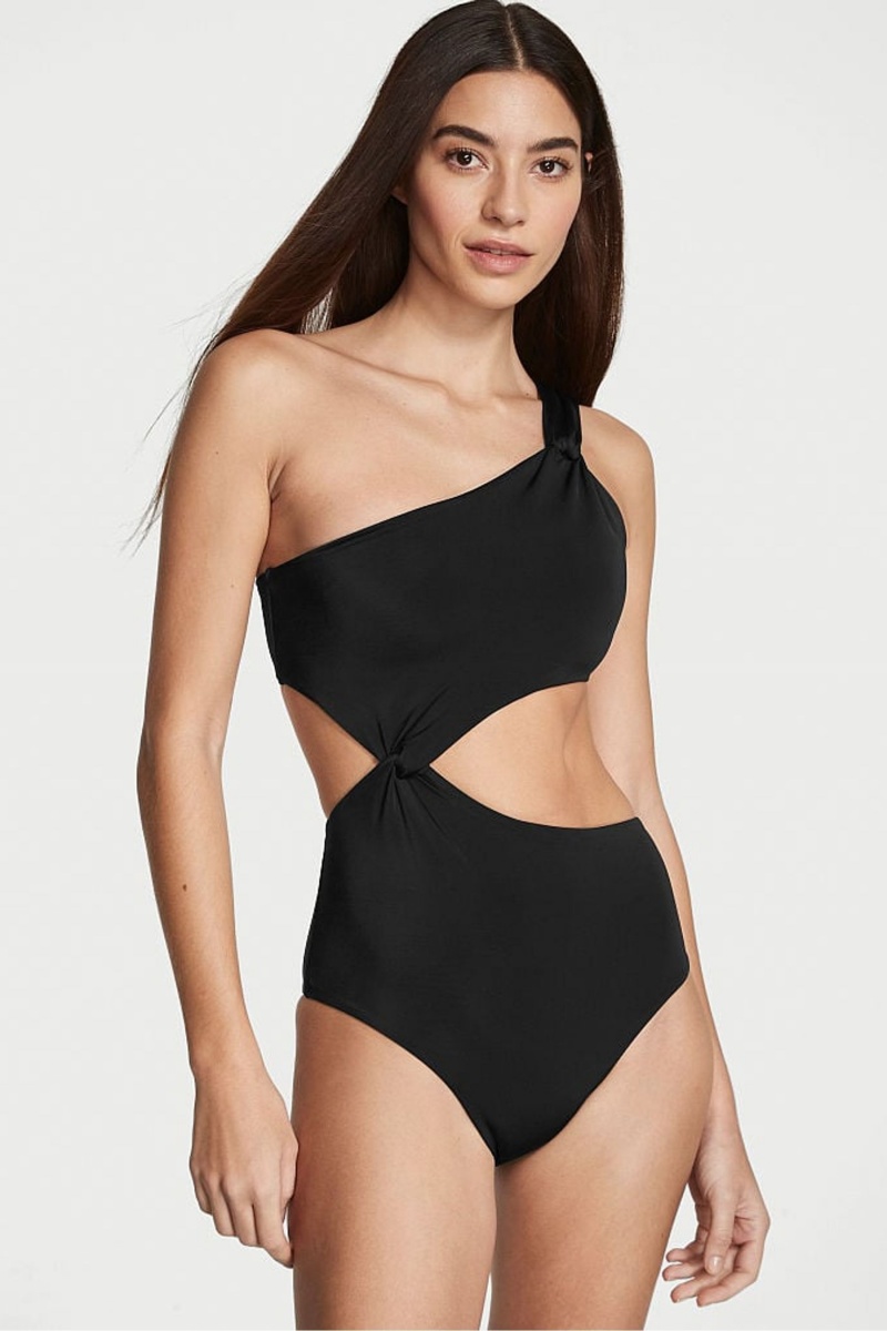 Victoria\'s Secret Twist Swimsuit Čierne | MWXCG-4096