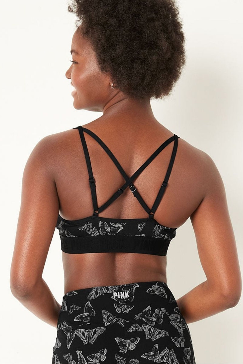 Victoria's Secret Ultimate Remienkové Back Lightly Podsite Bra Čierne | IHPMG-0251