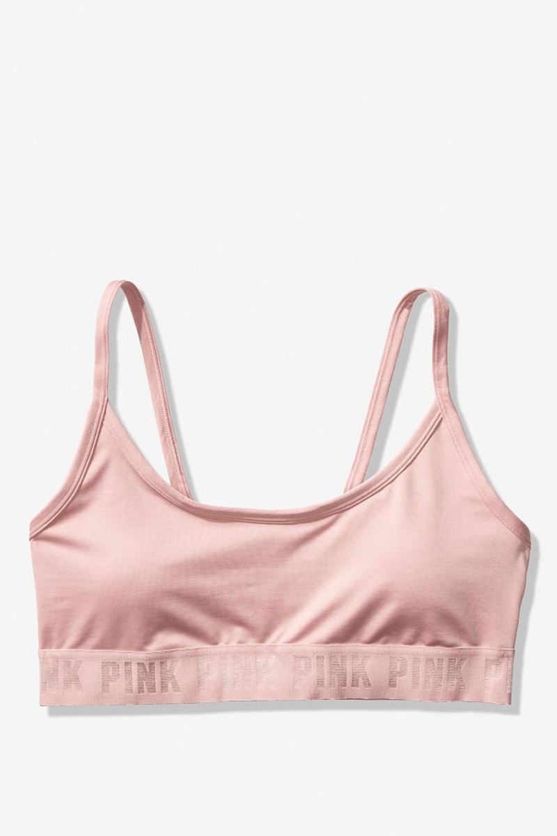 Victoria's Secret Ultimate Scoop Lightly Podsite Sports Bra Ruzove | RUOQM-5217