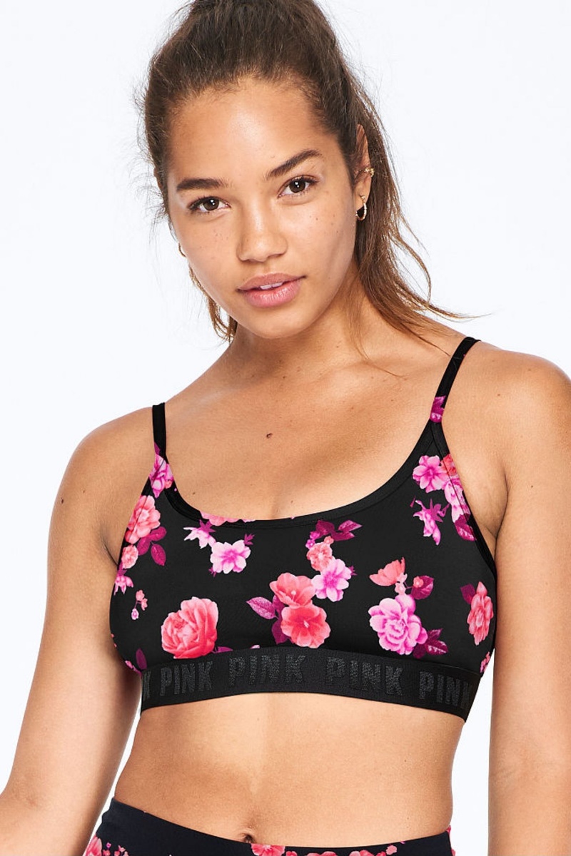 Victoria\'s Secret Ultimate Scoop Lightly Podsite Sports Bra Ruzove | KDFQH-3674