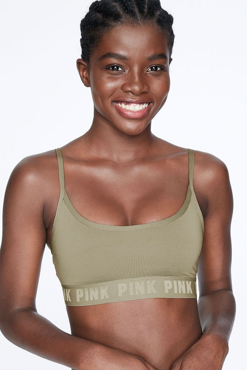 Victoria's Secret Ultimate Scoop Lightly Podsite Sports Bra Ruzove | EQLUN-2610