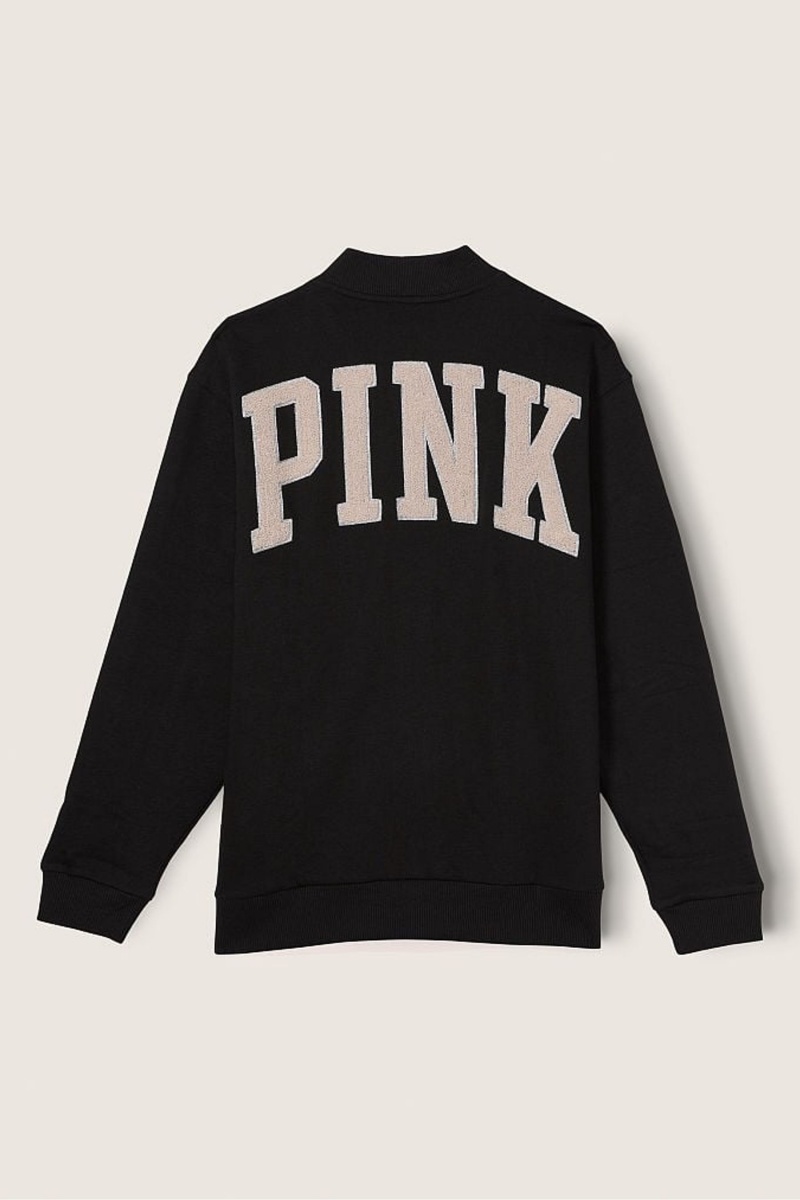 Victoria's Secret Varsity Jacket Čierne | EYCVD-3968