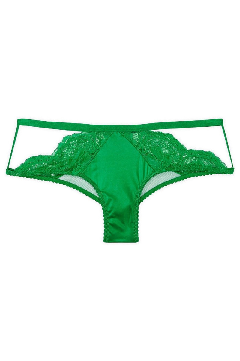 Victoria's Secret Very Sexy Cipkovane Cheeky Knickers Zelene | VGEDU-5207