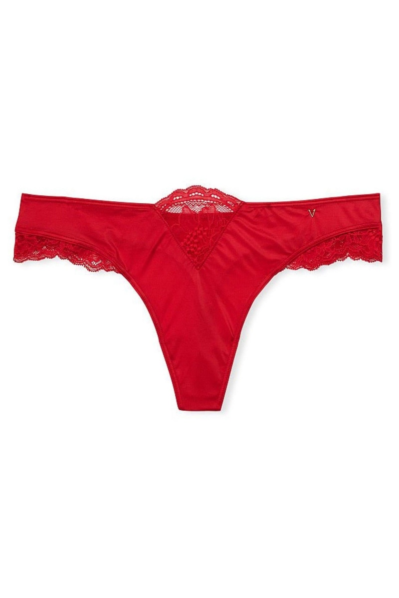 Victoria's Secret Very Sexy Cipkovane Tanga Knickers Červené | XRYVT-2036