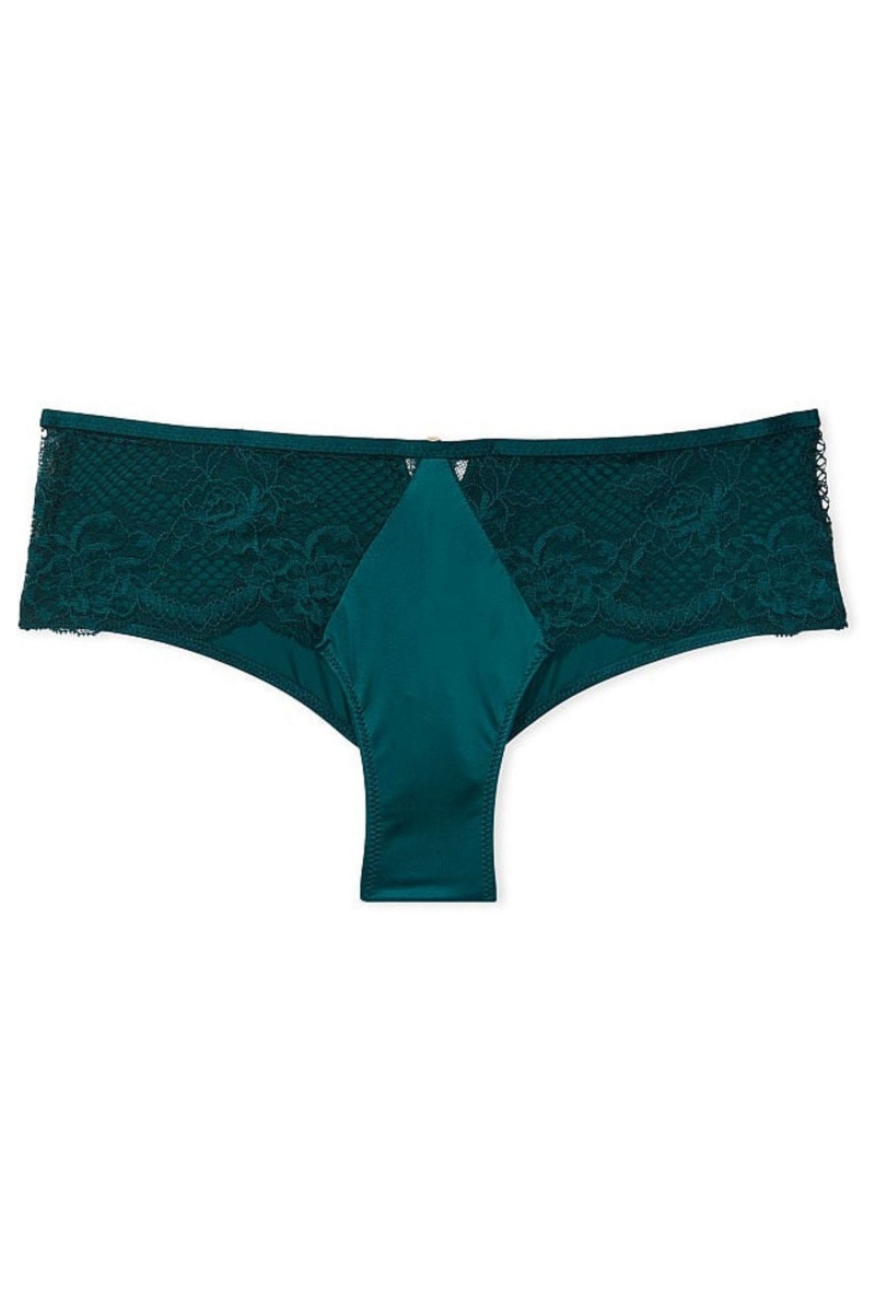 Victoria's Secret Very Sexy Cipkovane Tanga Knickers Čierne Zelene | PXMKD-1679