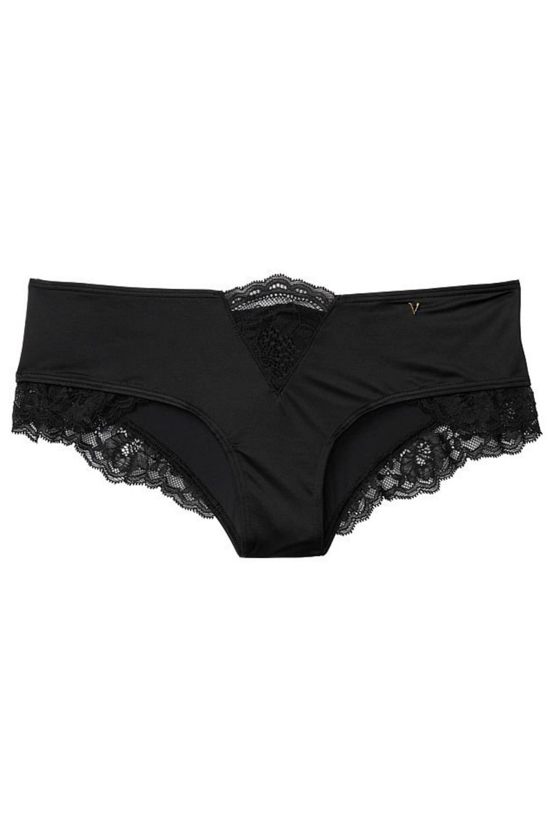 Victoria's Secret Very Sexy Cipkovane Trim Cheeky Knickers Čierne | KBWRT-1593