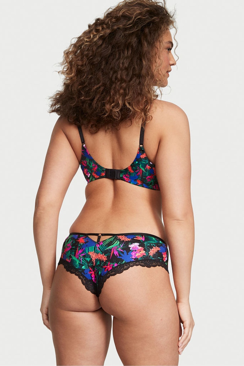 Victoria's Secret Very Sexy Cipkovane Trim Cheeky Knickers Čierne | DIWNZ-2506