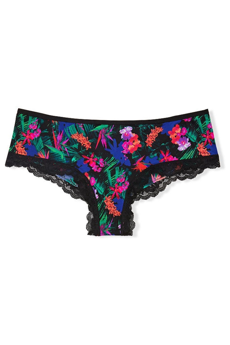 Victoria's Secret Very Sexy Cipkovane Trim Cheeky Knickers Čierne | DIWNZ-2506