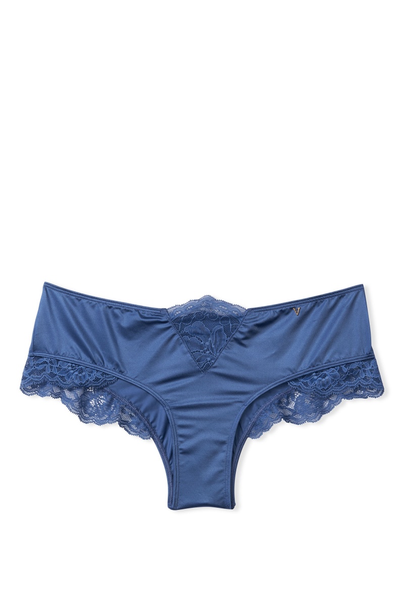 Victoria's Secret Very Sexy Cipkovane Trim Tanga Knickers Modre | JQEDV-3629