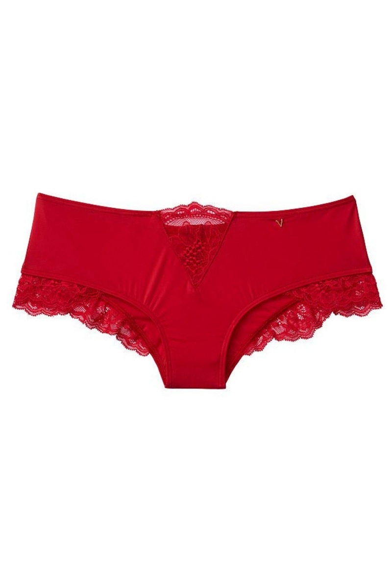 Victoria's Secret Very Sexy Cipkovane Trim Cheeky Knickers Červené | YAPSK-0918