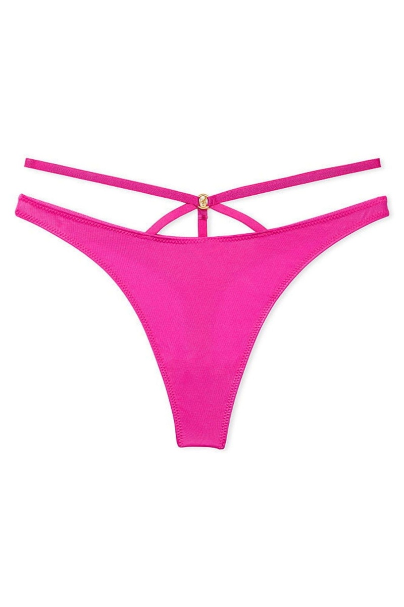 Victoria's Secret Very Sexy Remienkové Tanga Knickers Tmavo Hnede | XNRCA-8730